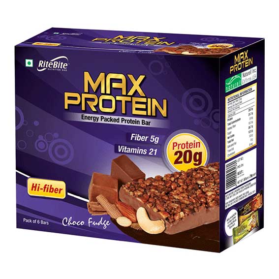 RiteBite Max Protein Bar - Choco Fudge (Pack of 6) on Acacia World