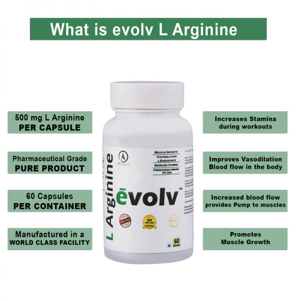 Acacia evolv L Arginine 60 capsules-1153