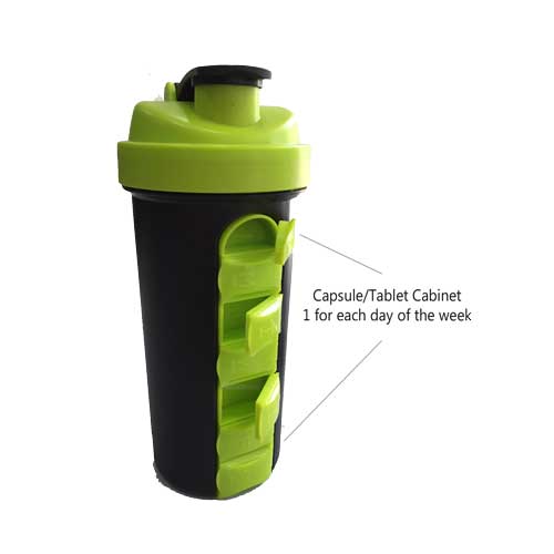 Capsule Cabinet Shaker Bottle