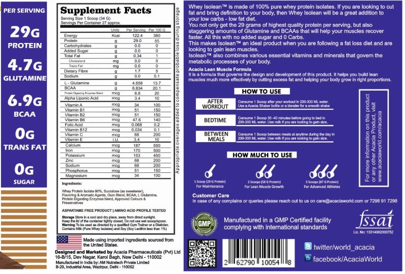 Acacia Whey IsoLean™ 0 Carbs Online