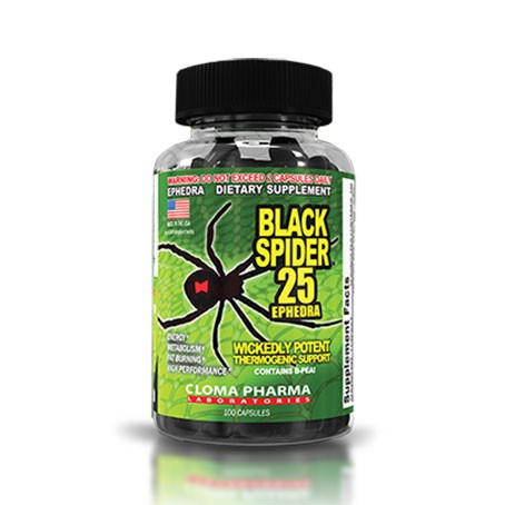 Cloma Pharma Black Spider Fat Burner 100 Caps-0