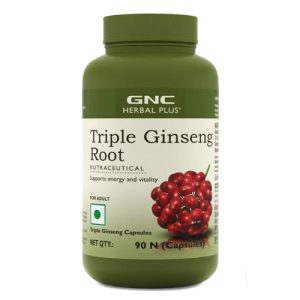 GNC Herbal Plus Triple Ginseng Root 90 Cap