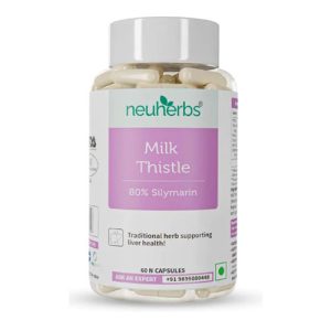 Nuherbs Milk Thistle Capsules with 800 MG Of Silymarin