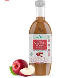 Nuherbs Certified Organic Apple Cider Vinegar with Mother 500 ML