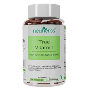 Nuherbs True Vitamins – Multivitamin Tablets for Men and Women 60 Tab