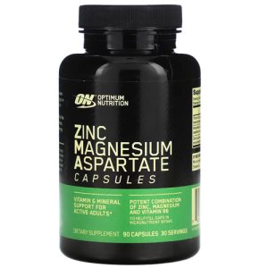 Optimum Nutrition,(ZMA) Zinc Magnesium Aspartate, 90 Capsules