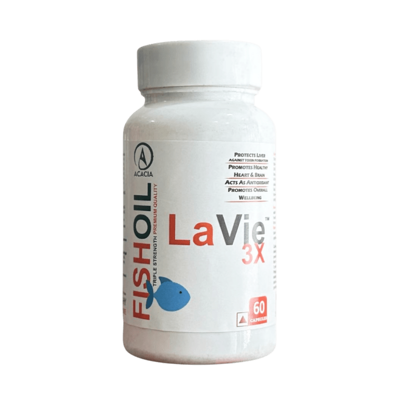 Acacia Lavie 3X Fish Oil 1360 MG with 5 MG Vitamin E
