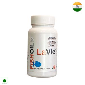 Acacia Lavie Fish Oil 1000 MG 60 Softgels with 4000 MG Vitamin E