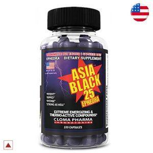 Asia Black supplement energy and thermogenesis