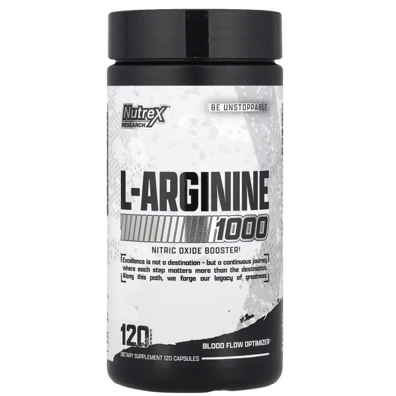Nutrex Research L-Arginine 1000 mg 120 Capsules