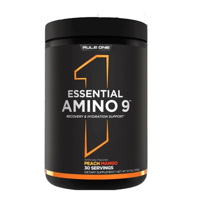 Rule 1 Essential Amino 9 Recovery Hydration peach mango