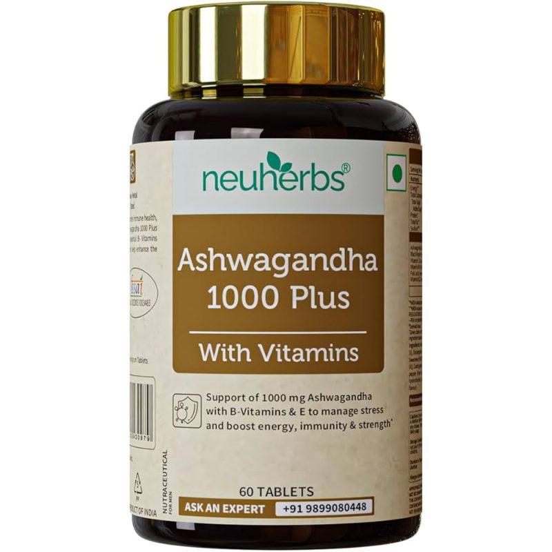 Neuherbs Ashwagandha 1000 Plus with Vitamins 60 Tablets