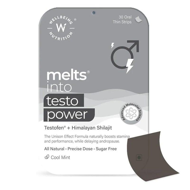 Wellbeing Nutrition Melts Testo Power 30 Thin Oral Strips