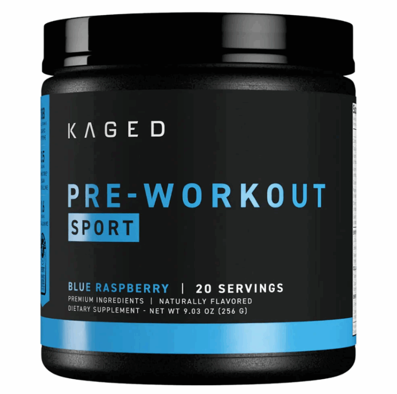 Kaged Pre Sport 20 Serving Nlue raspberry