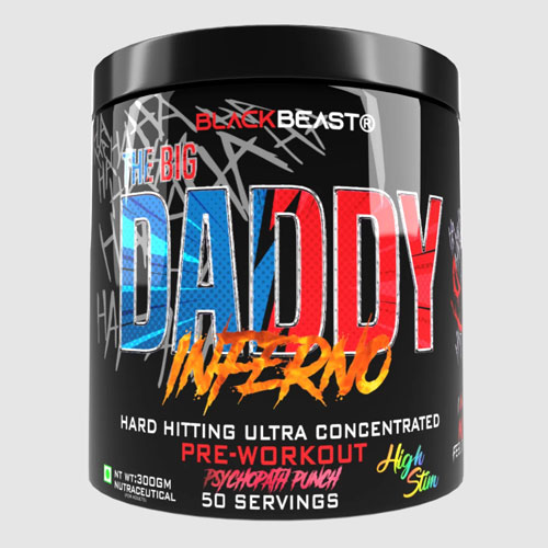Black Beast Big Daddy Inferno Pre Workout 50 Servings Psychopath Punch