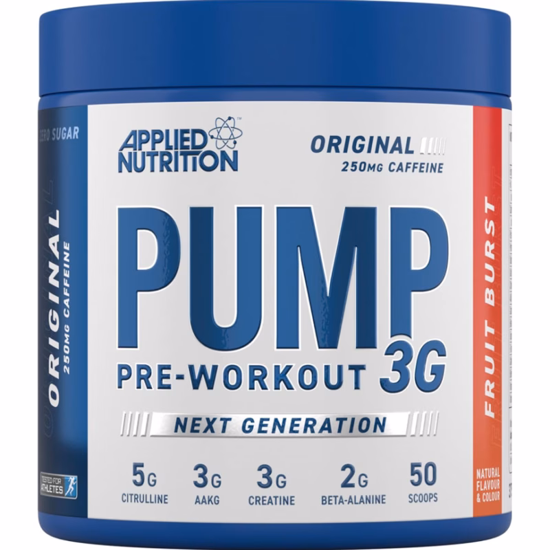 Applied-Nutrition-Pump-3G-Pre-Workout-50-Servings-Fruit-Punch Applied Nutrition Pump 3G Pre Workout 50 Servings Fruit Punch