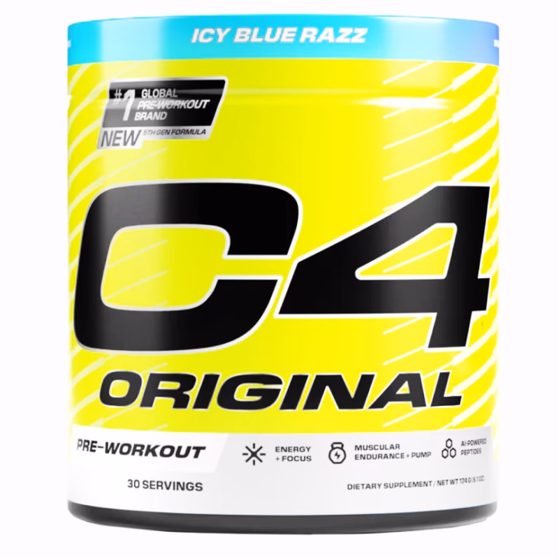 C4 ORIGINAL 30 SERVING PRE WORKOUT ICY BLUE RAZZ